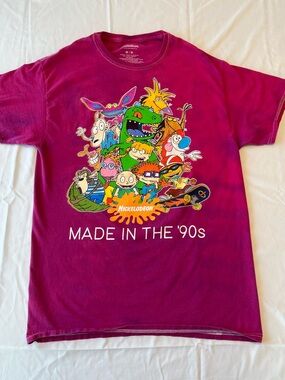 Nickelodeon Nicktoons Made in the 90s Graphic Tee M Tie Dye